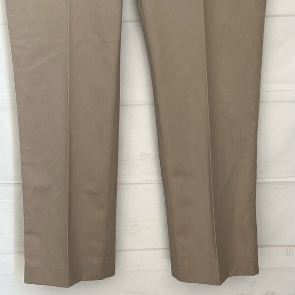 L.L. Bean Men's Khaki Pants Size 37 Standard Fit Flat Front Pockets Zip Fly - Picture 6 of 12